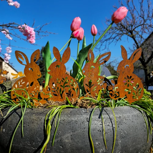 Virágos nyuszi szett (4db)