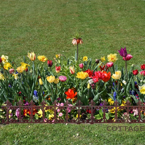 Öntöttvas ágyásszegély