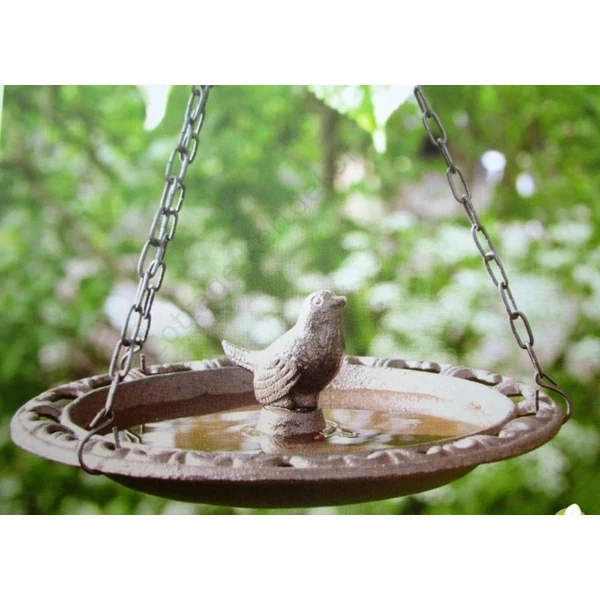 Öntöttvas felakasztható madáretető és itató